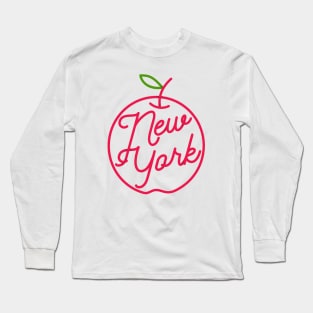 I love New York, The Big Apple Vintage design Long Sleeve T-Shirt